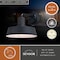 Vaxcel Hammond Steel 1 Light LED Dusk to Dawn Matte Black and White Industrial Outdoor Wall Lantern T0750 - alternate 6